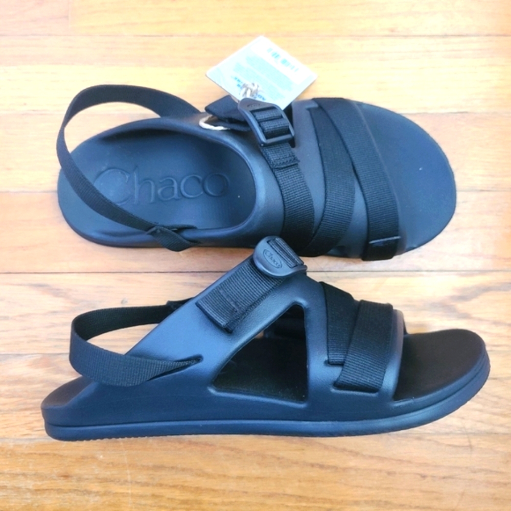 Chaco Women Chillos Sport Black Sandals Slides Size 9